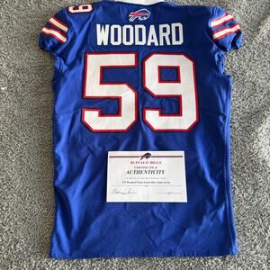 Authentic Nike Team Issue Game Jersey 2017 NFL Buffalo Bills Jonathan Woodard 44